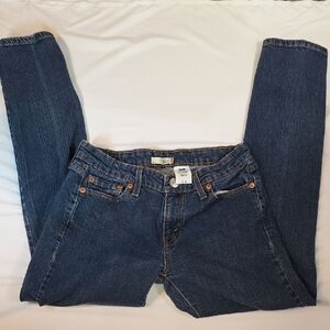 Levi's Dark Blue Straight Leg Women's Jeans